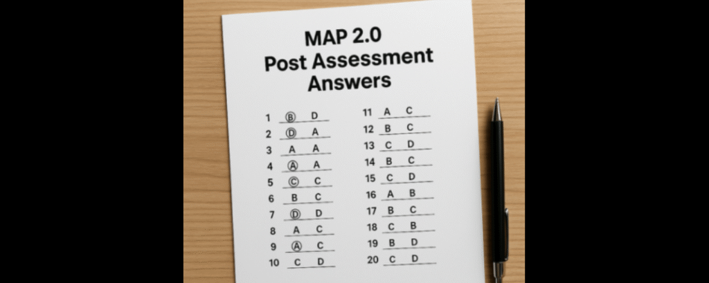 Map 2.0 Post Assessment Answers: What They Mean for Your Learning Journey