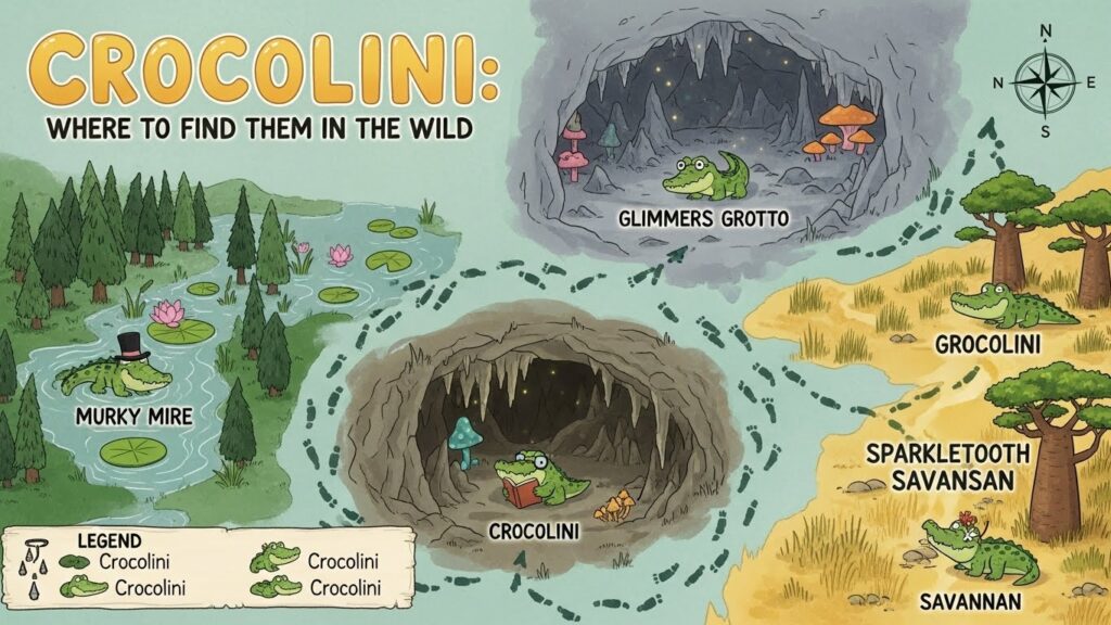 Crocolini: Where to Find Them in the Wild